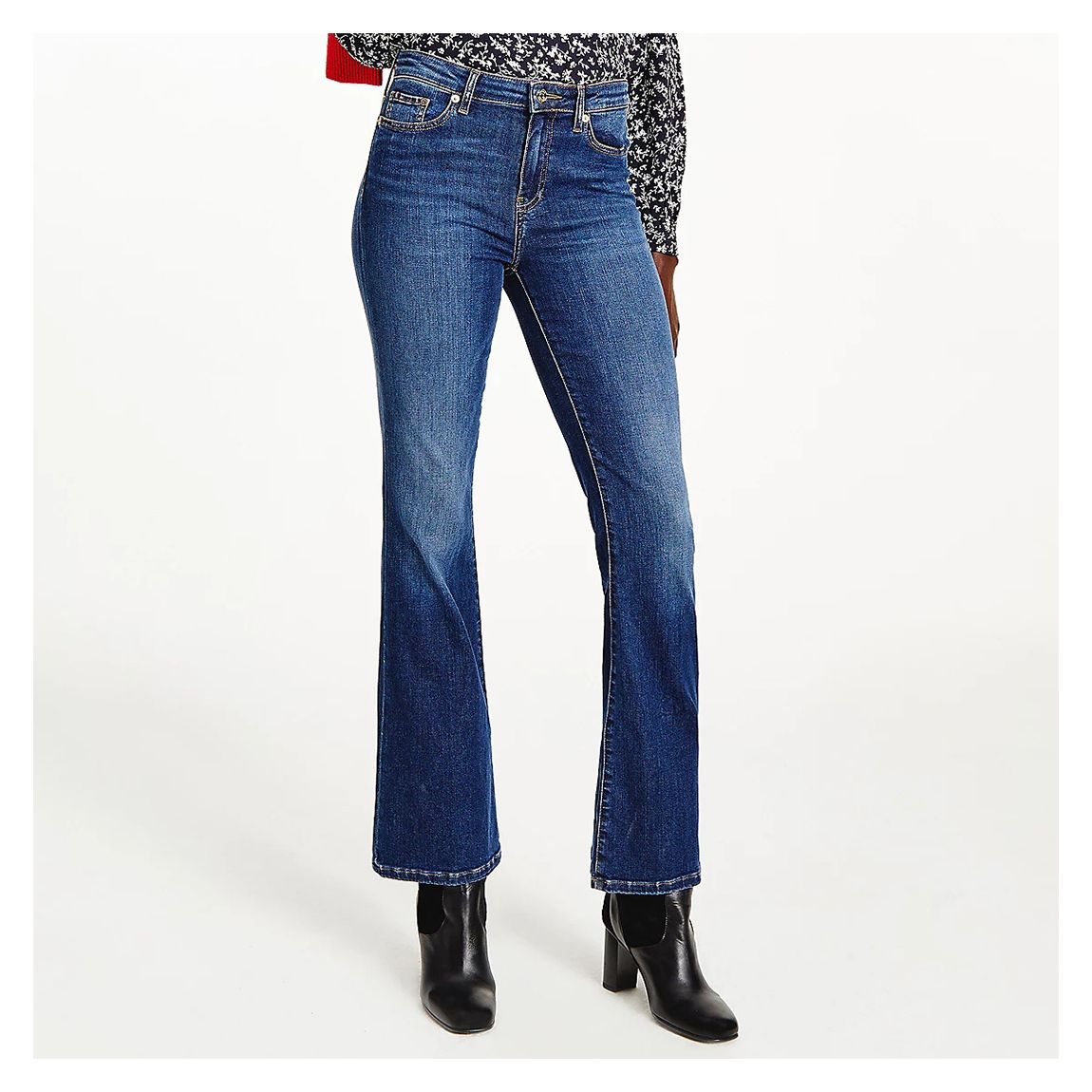Blue Izza Stretch Bootcut Jeans main product photo