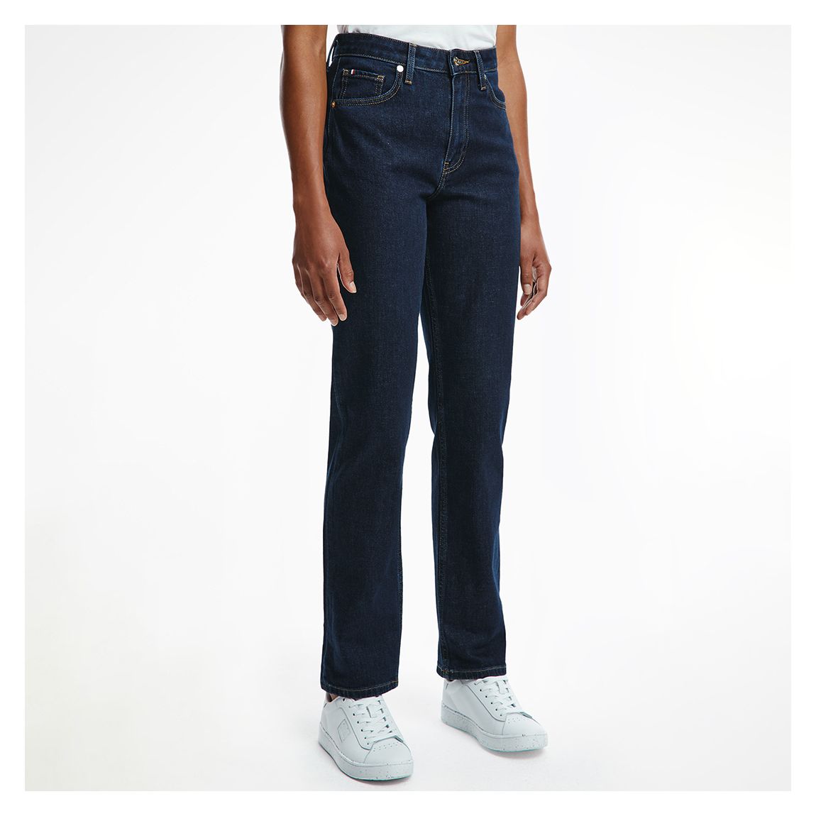 Navy Marie Stretch Straight Jeans main product photo