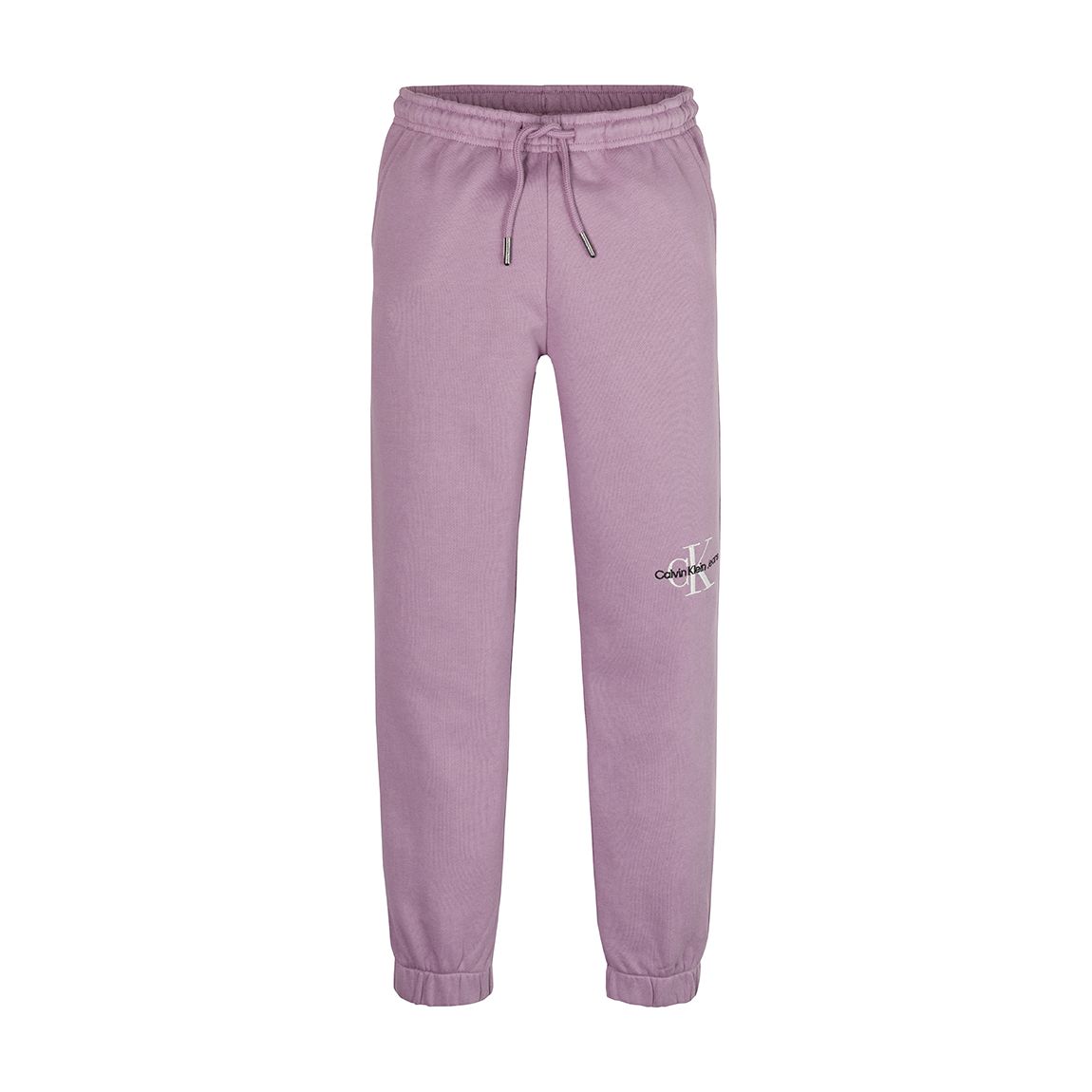 Girl's Dusty Pink Side Logo Cotton Joggers main product photo