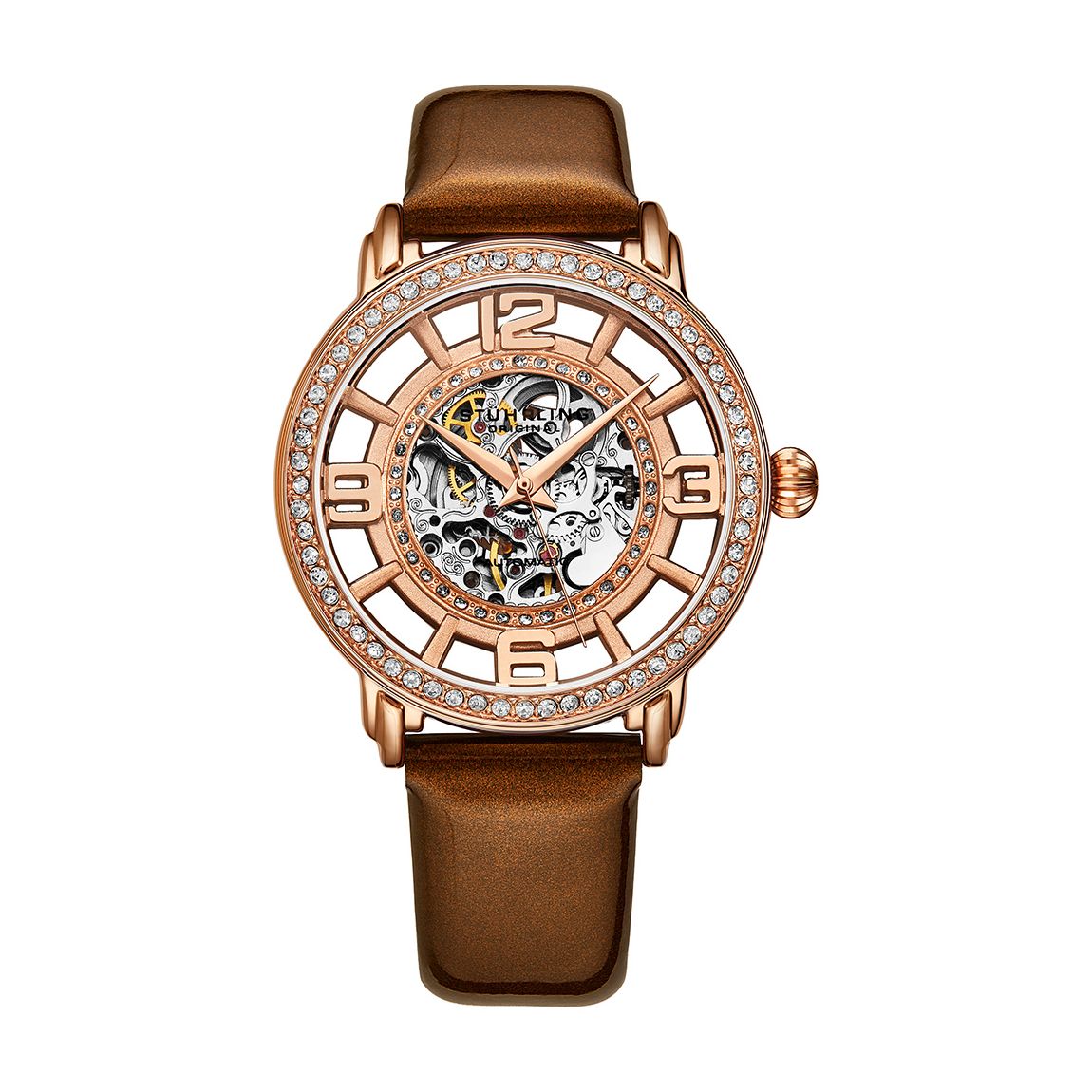 Men's Rose Gold/Bronze/Silver Leather Watch main product photo