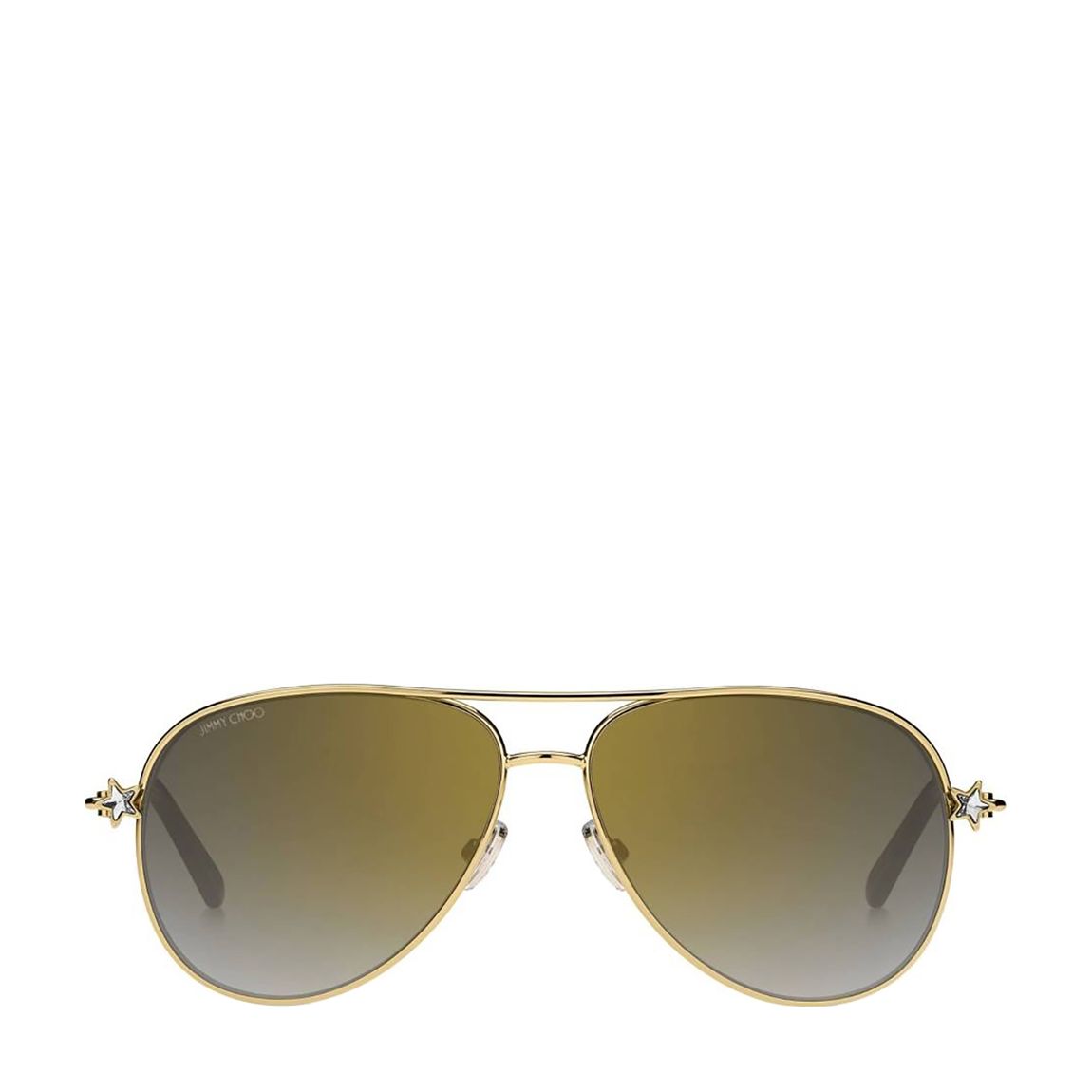 Women's Gold/Grey Jimmy Choo Sunglasses 58mm main product photo
