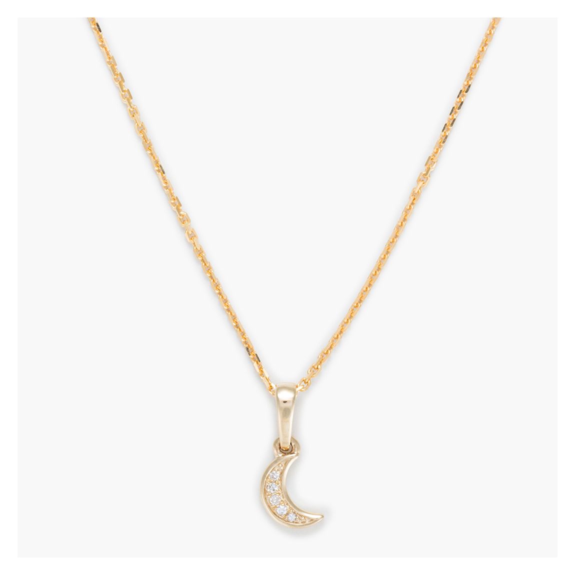Gold Moon Pendant Necklace main product photo