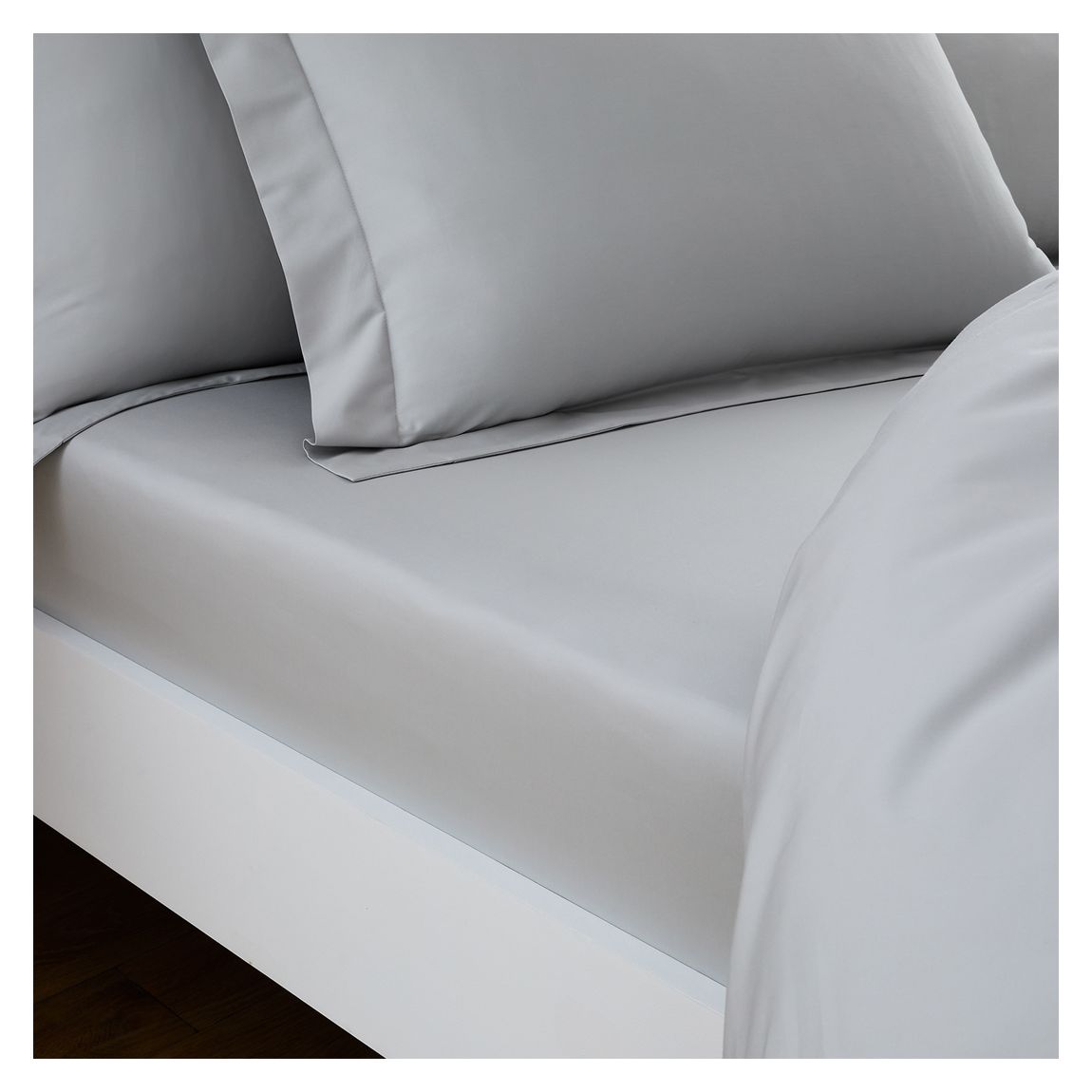 320TC Double Fitted Sheet, Silver main product photo