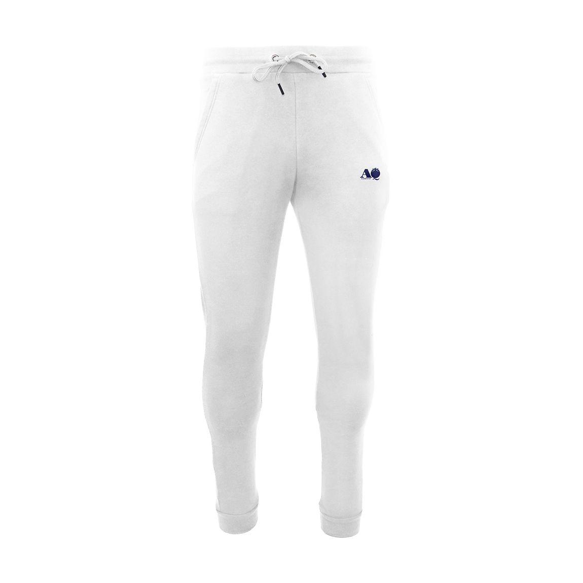 White Small Logo Cotton Joggers main product photo