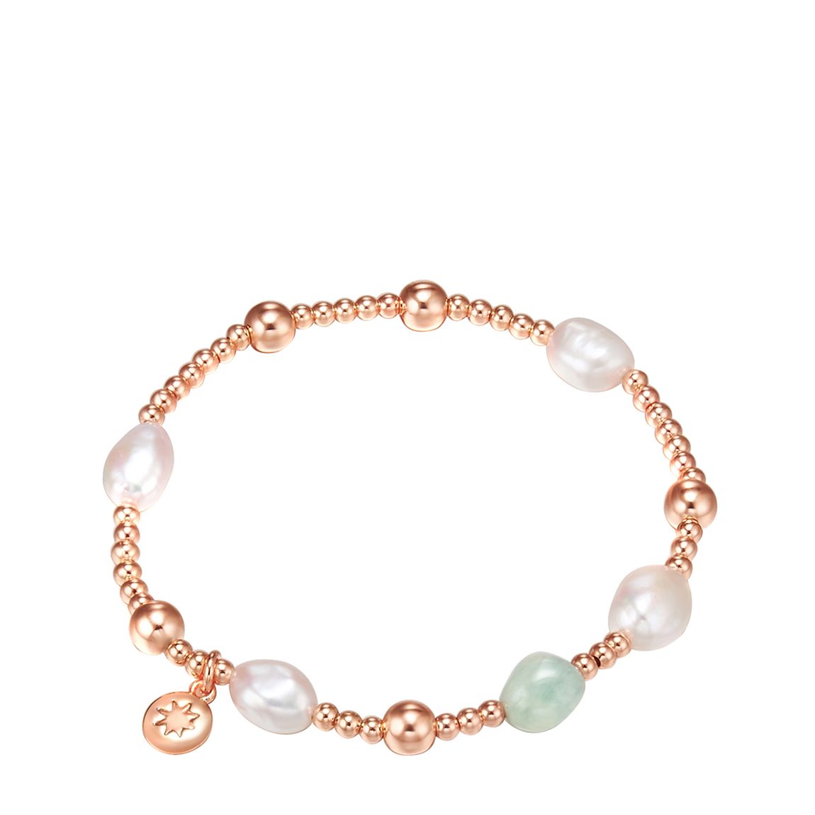 Rose Gold Freshwater Cultured Pearls Bracelet main product photo