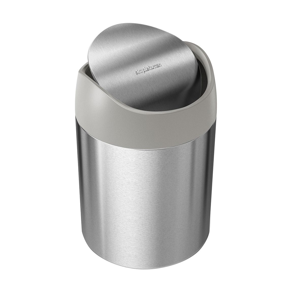 Brushed Stainless Steel Mini Bin, 1.5L main product photo