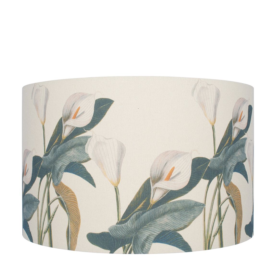 Jenny Worrall Arum Lily Linen Cylinder Shade, 30cm main product photo