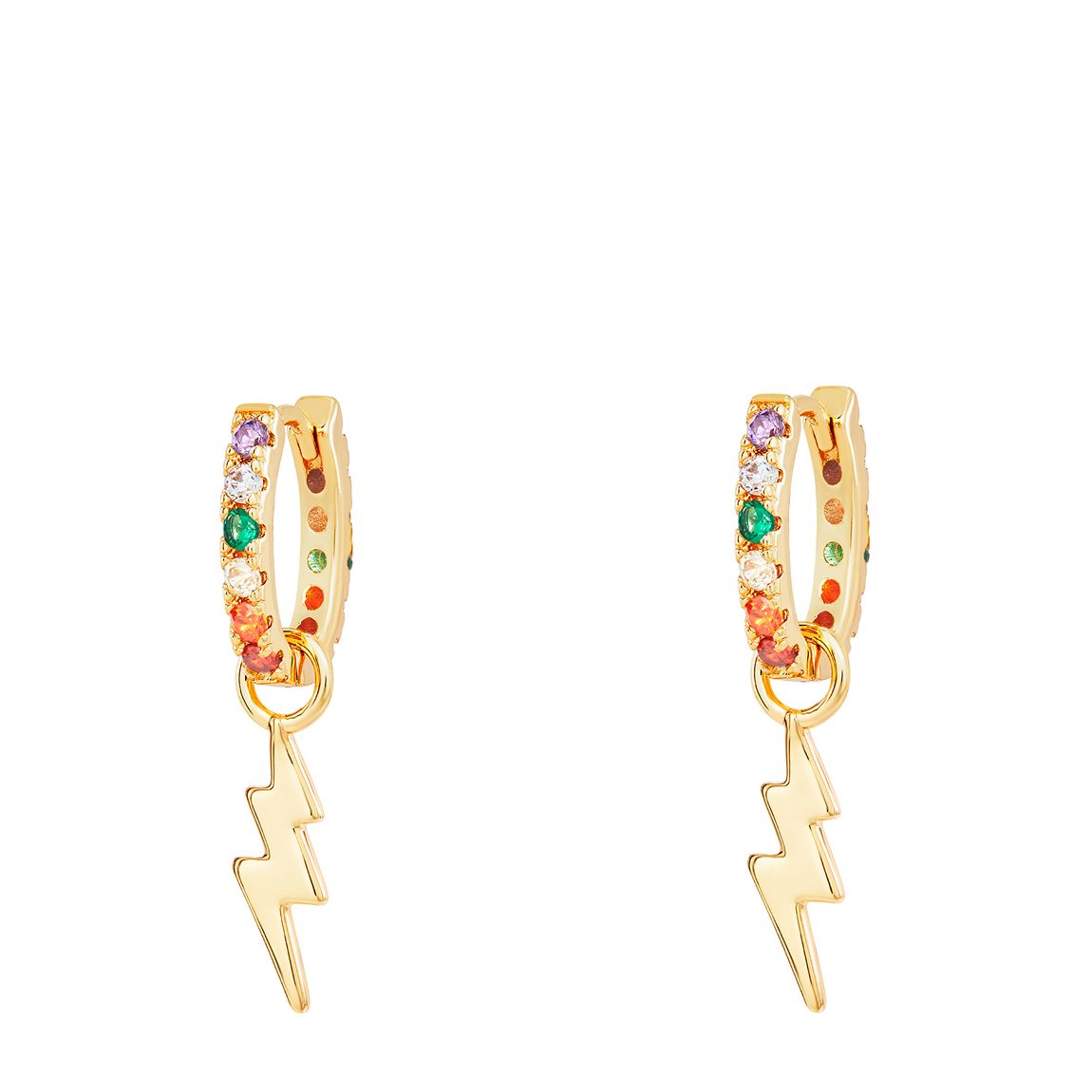18k Gold Plated Colour Strike Earrings main product photo