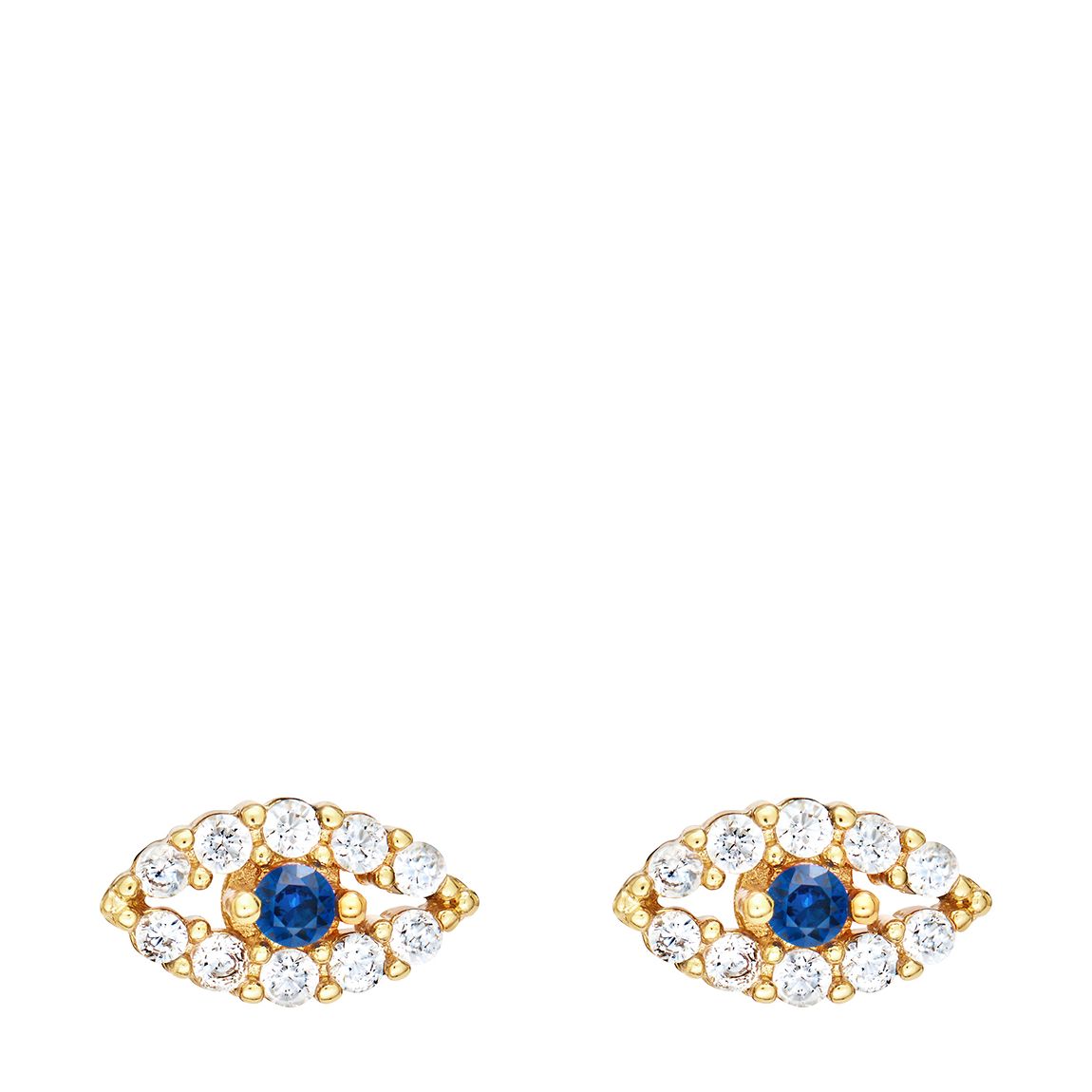 18k Gold Plated Eye Bright Earrings main product photo