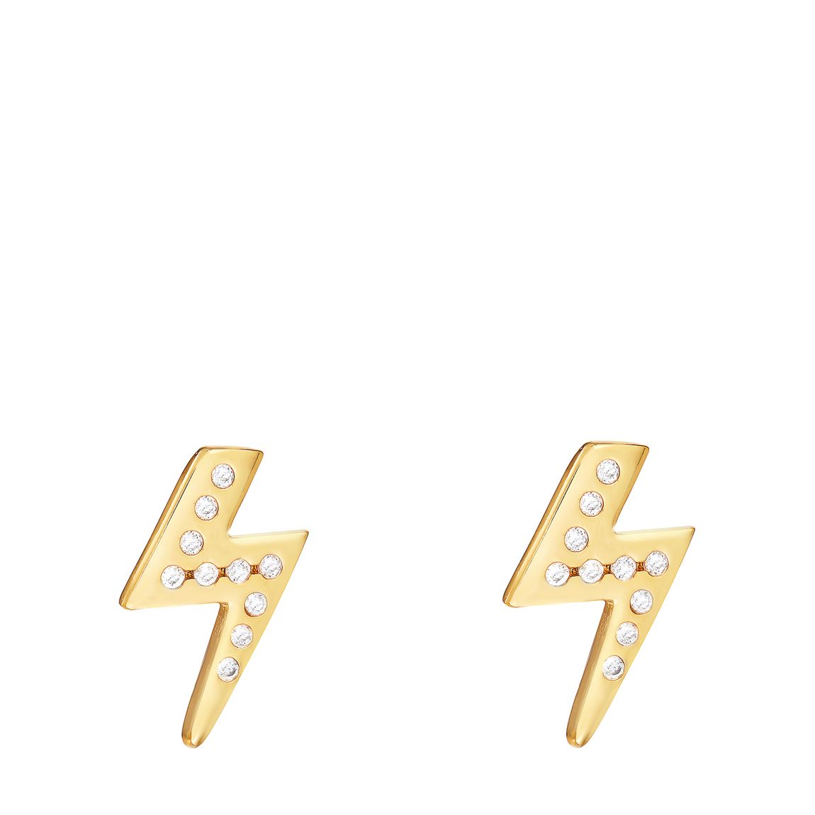 18k Gold Plated Strike Lucky Earrings main product photo