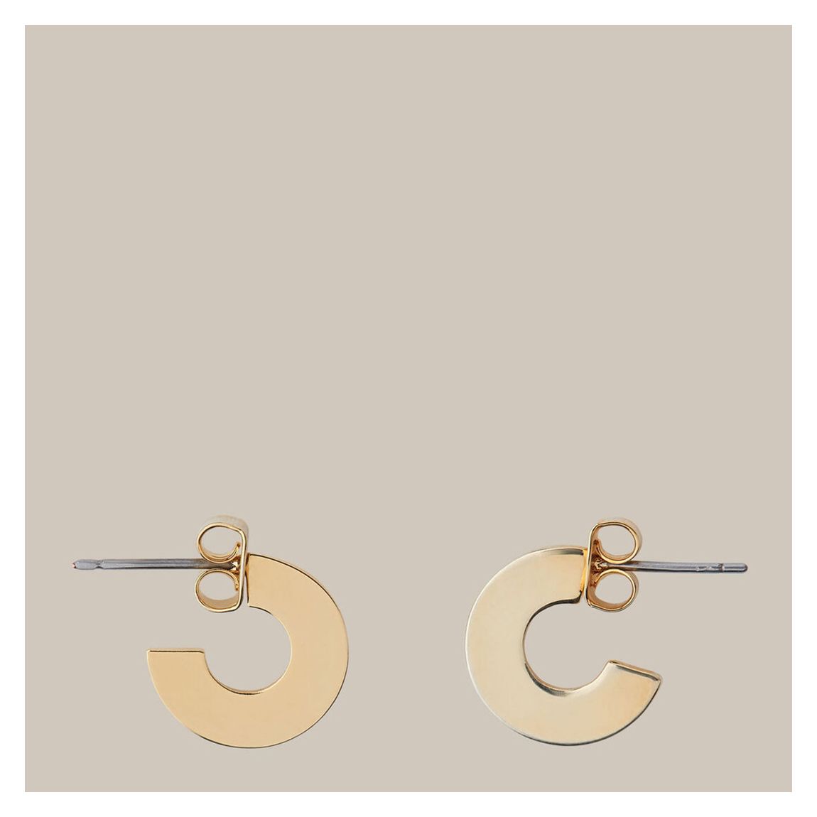 013031605 68 Mini Flat Disc Hoop Earring - 68 main product photo