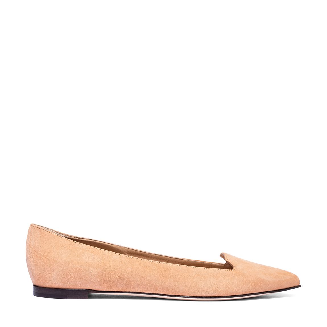 Tan Suede Court Slip On Pump Shoes main product photo