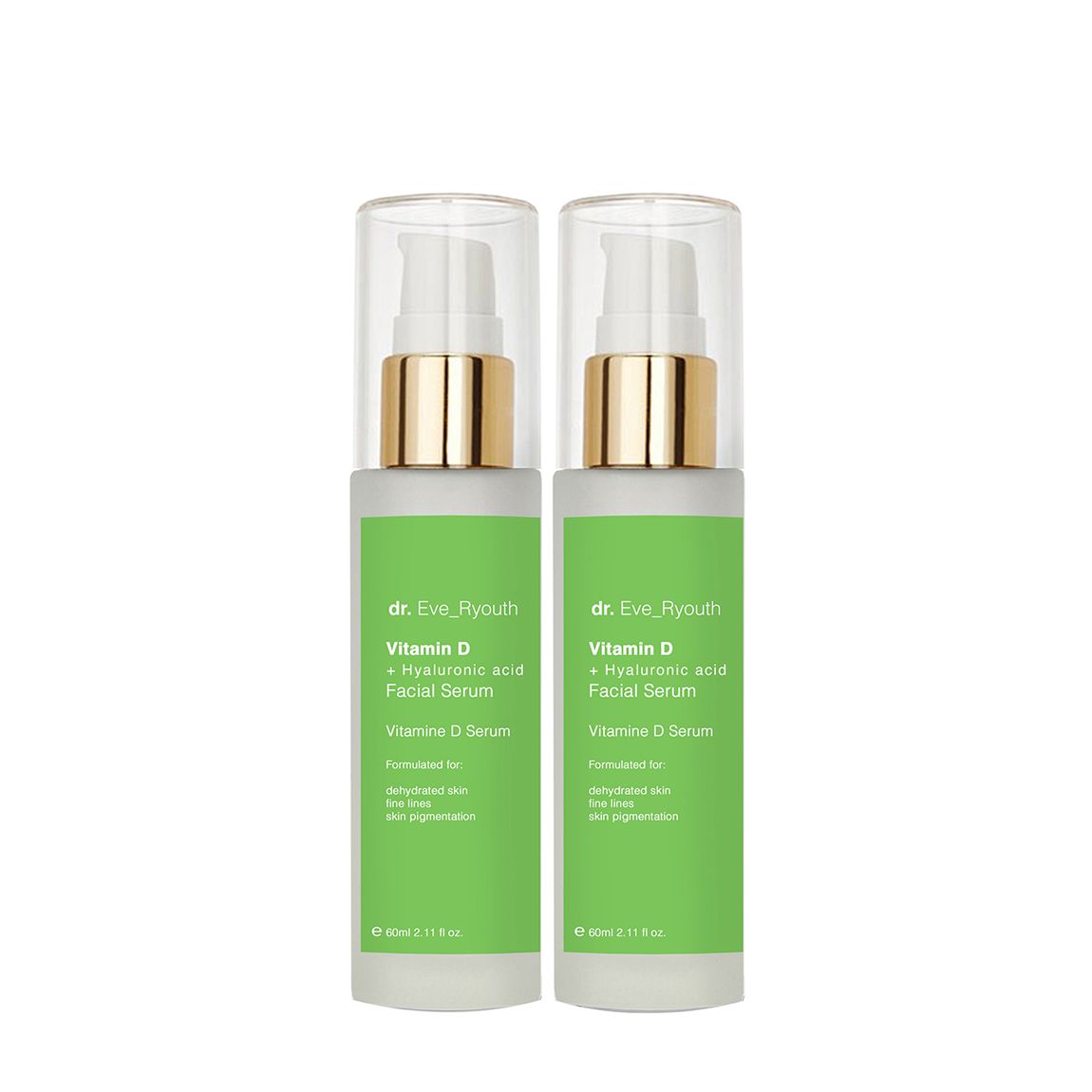 2 X Vitamin D + Hyaluronic Acid Pro-Age Serum 60ml main product photo