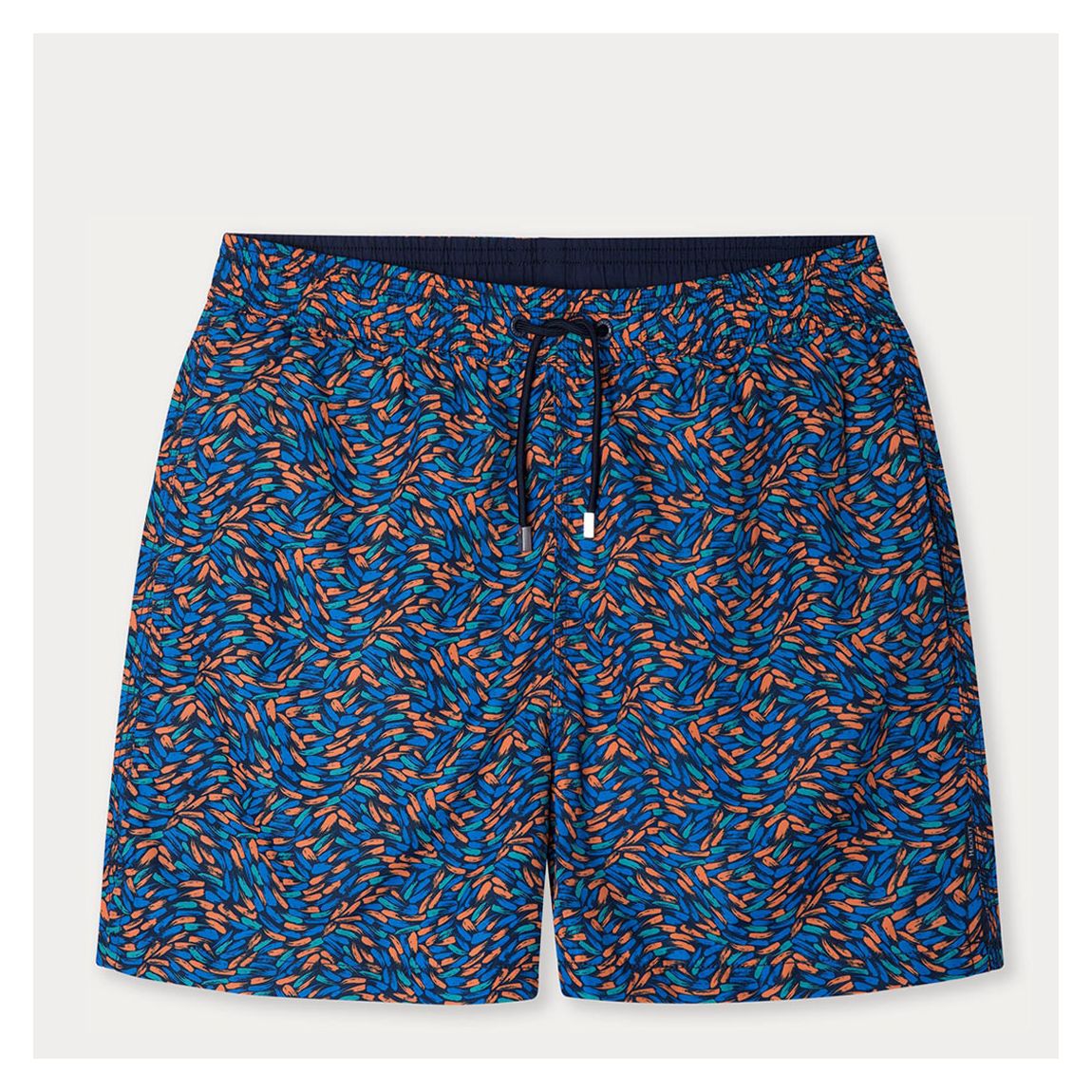 Navy Printed Swim Shorts main product photo