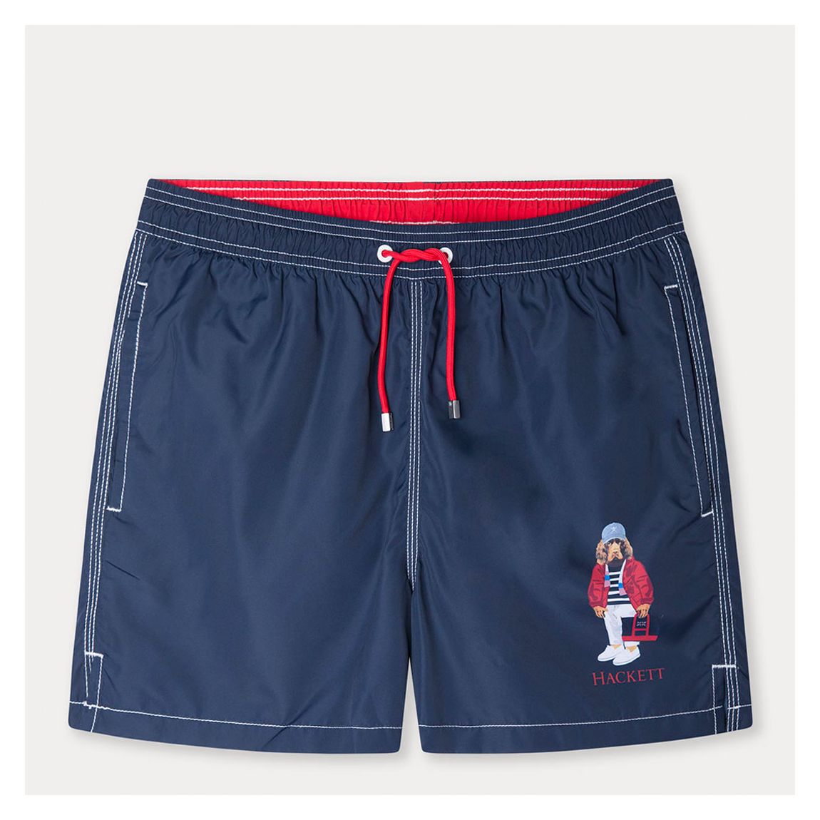 Navy Graphic Logo Swim Shorts main product photo