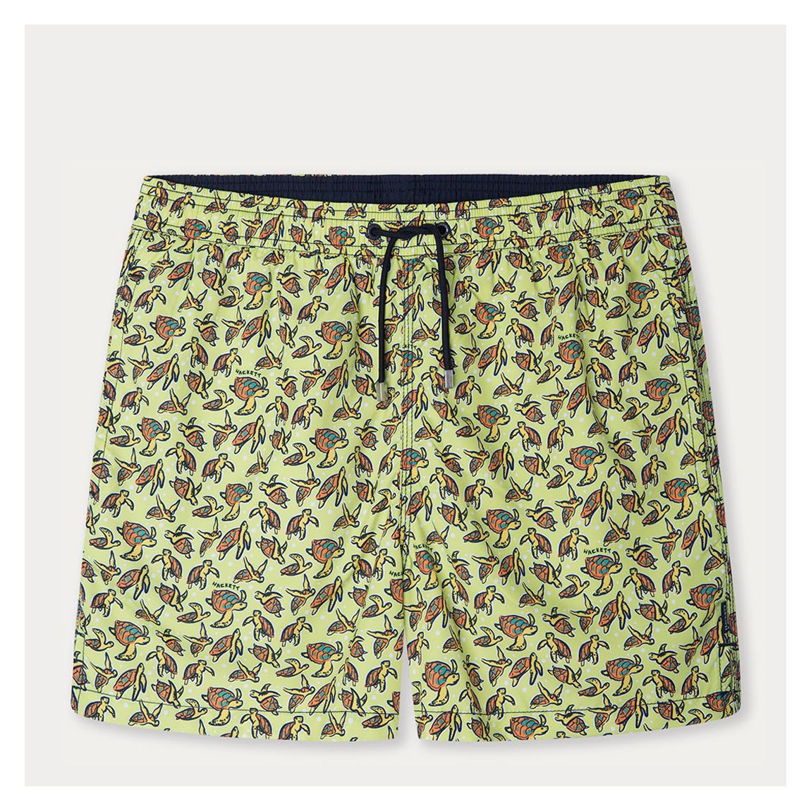 Green Turtle Print Swim Shorts main product photo