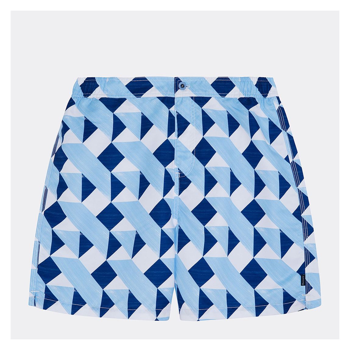 Blue Tile Print Swim Shorts main product photo