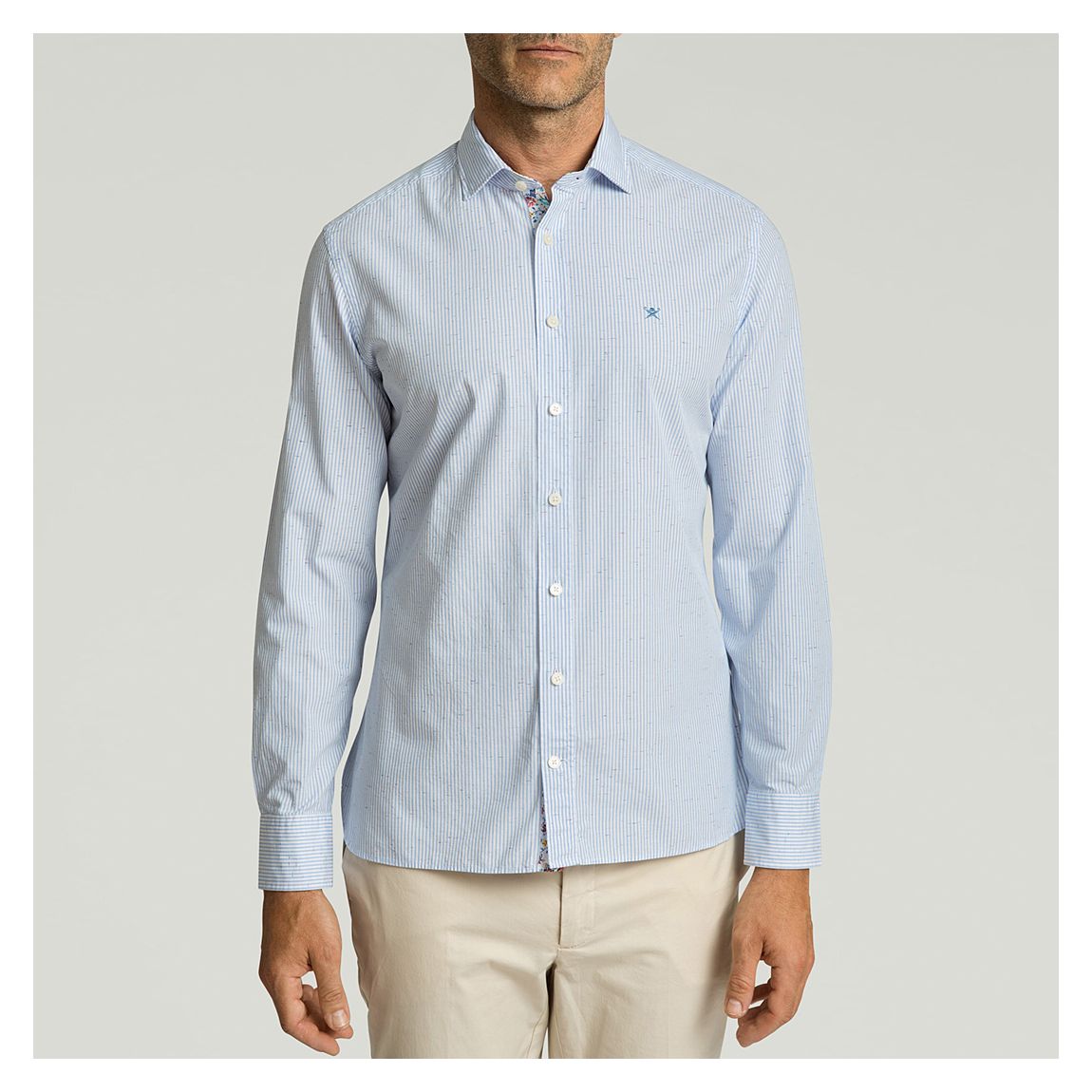 Light Blue Striped Cotton Shirt main product photo