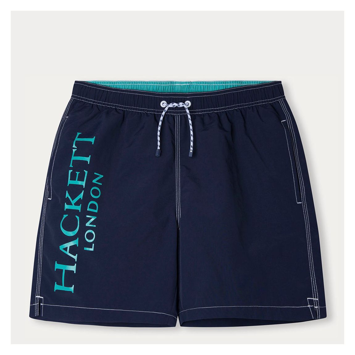 Navy Side Logo Swim Shorts main product photo