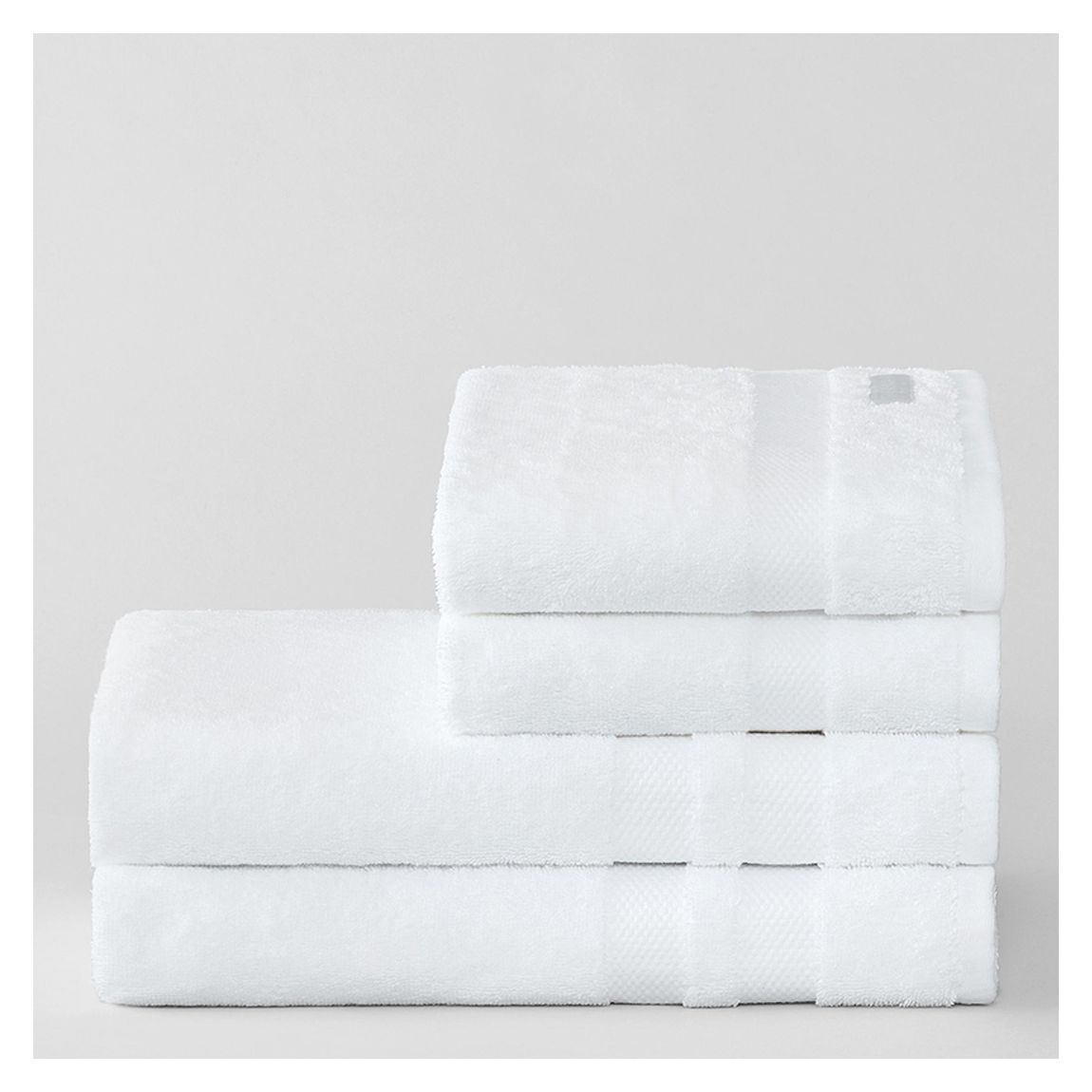 Meridian 4 Piece Towel Bale, White main product photo