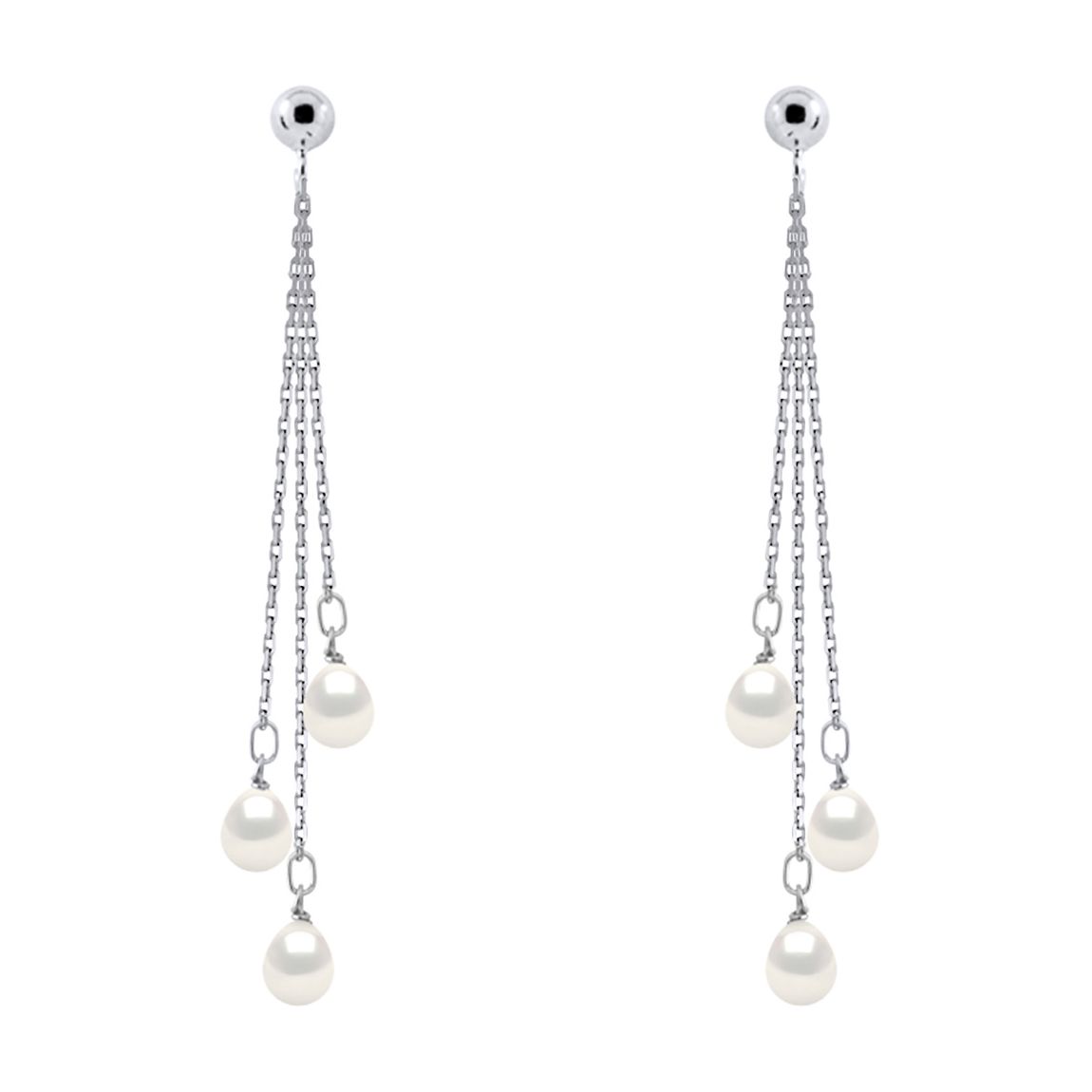 Black Freshwater Pearl Stud Earrings main product photo