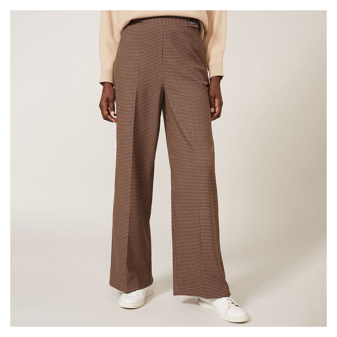 Camel Dogtooth Vye Trousers main product photo