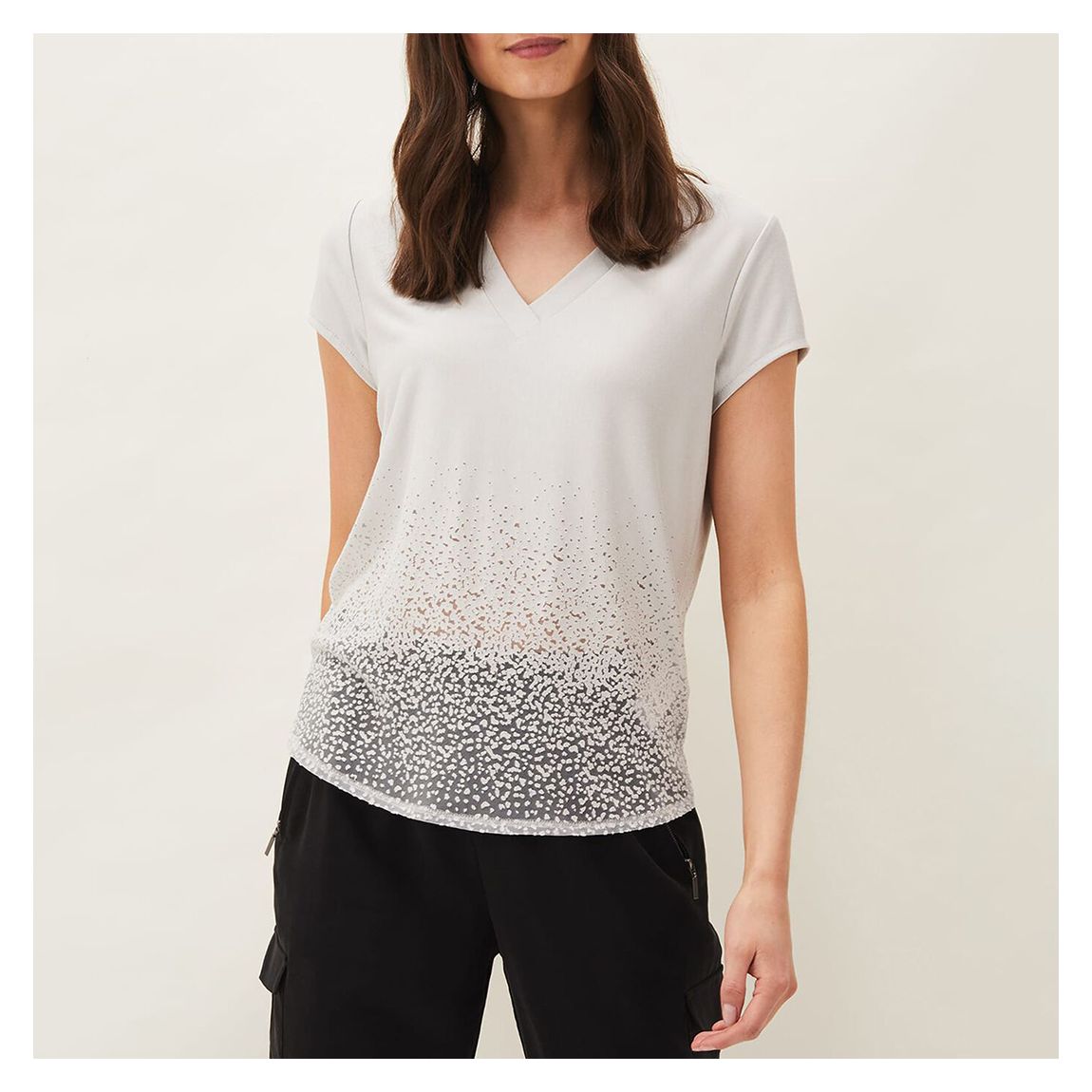 Grey Burnout Eli Top main product photo