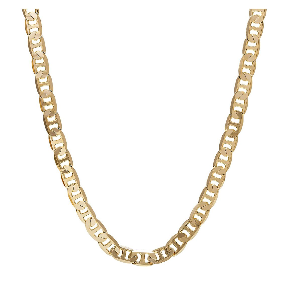 18K Gold Flat Link Necklace main product photo