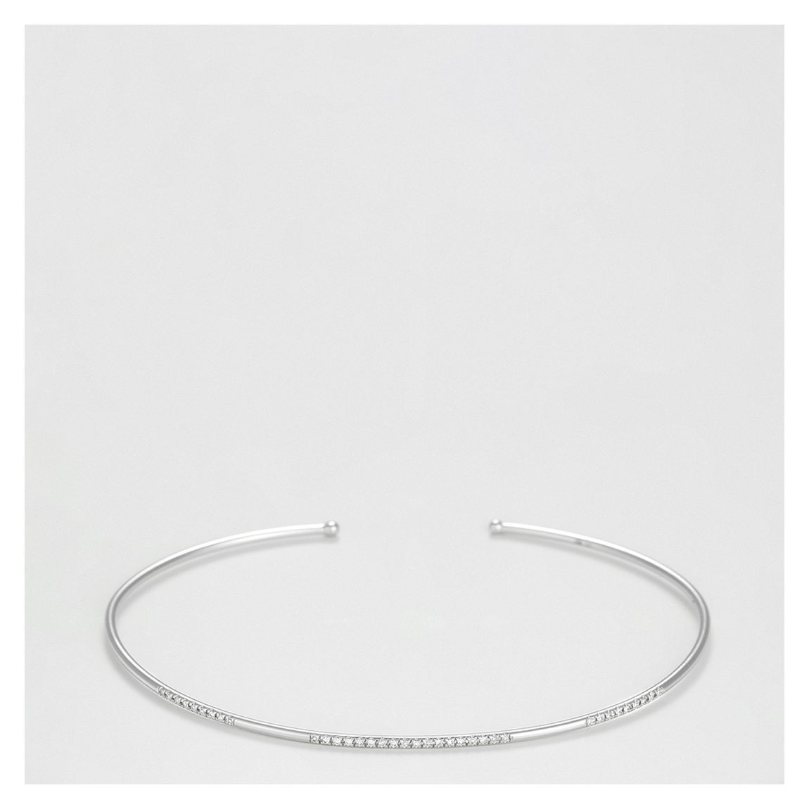 Silver Diamond Embellished Bangle main product photo
