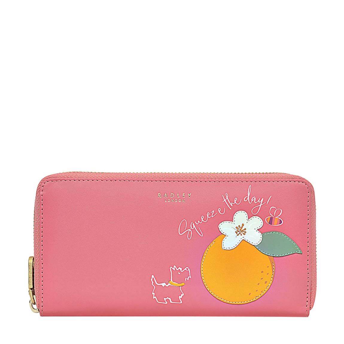 Pink Groceries Large Zip Around Matinee Purse main product photo