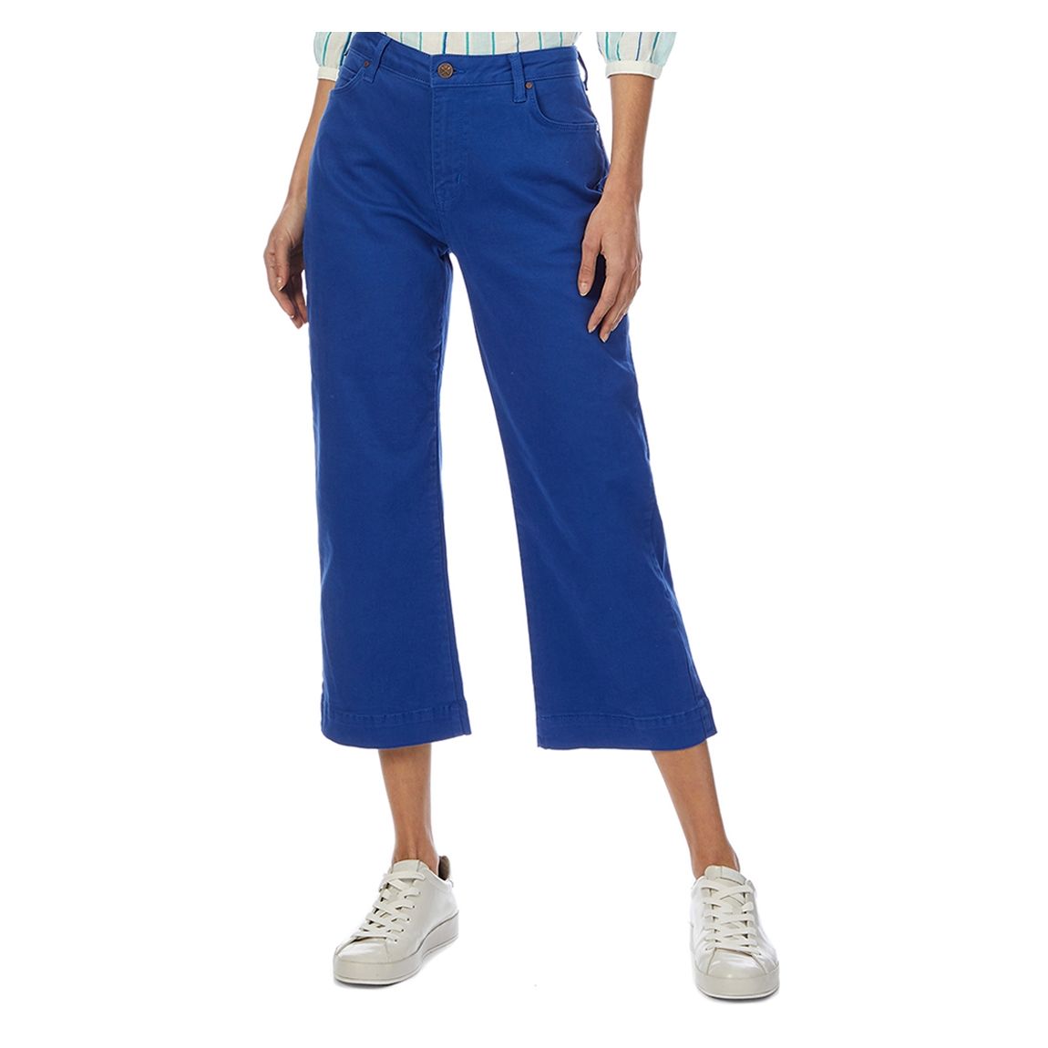 Blue Wide Leg Ankle Trouser main product photo
