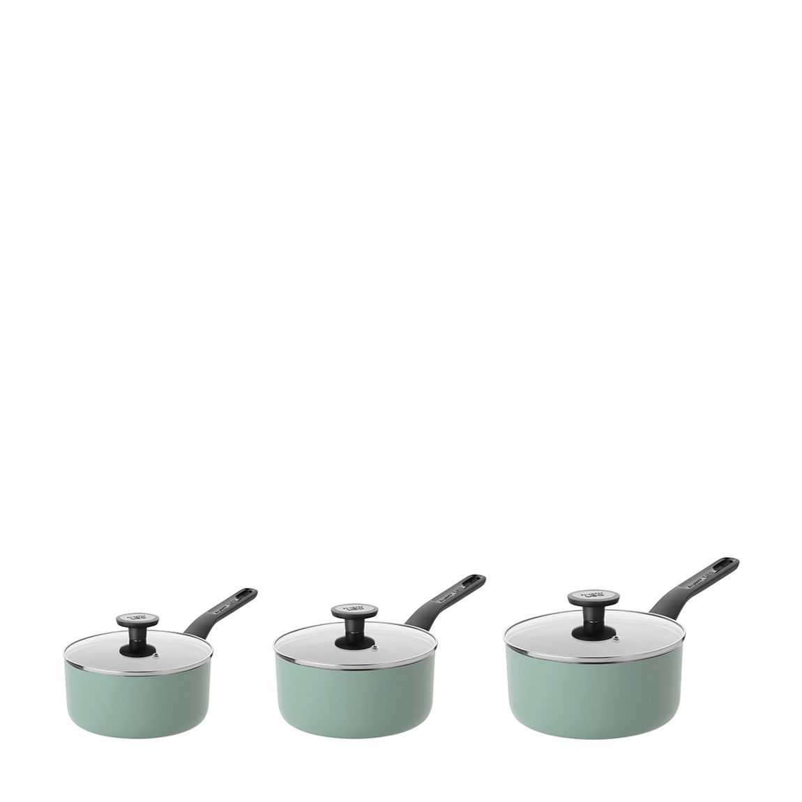 3 Piece Sage Saucepan Set main product photo