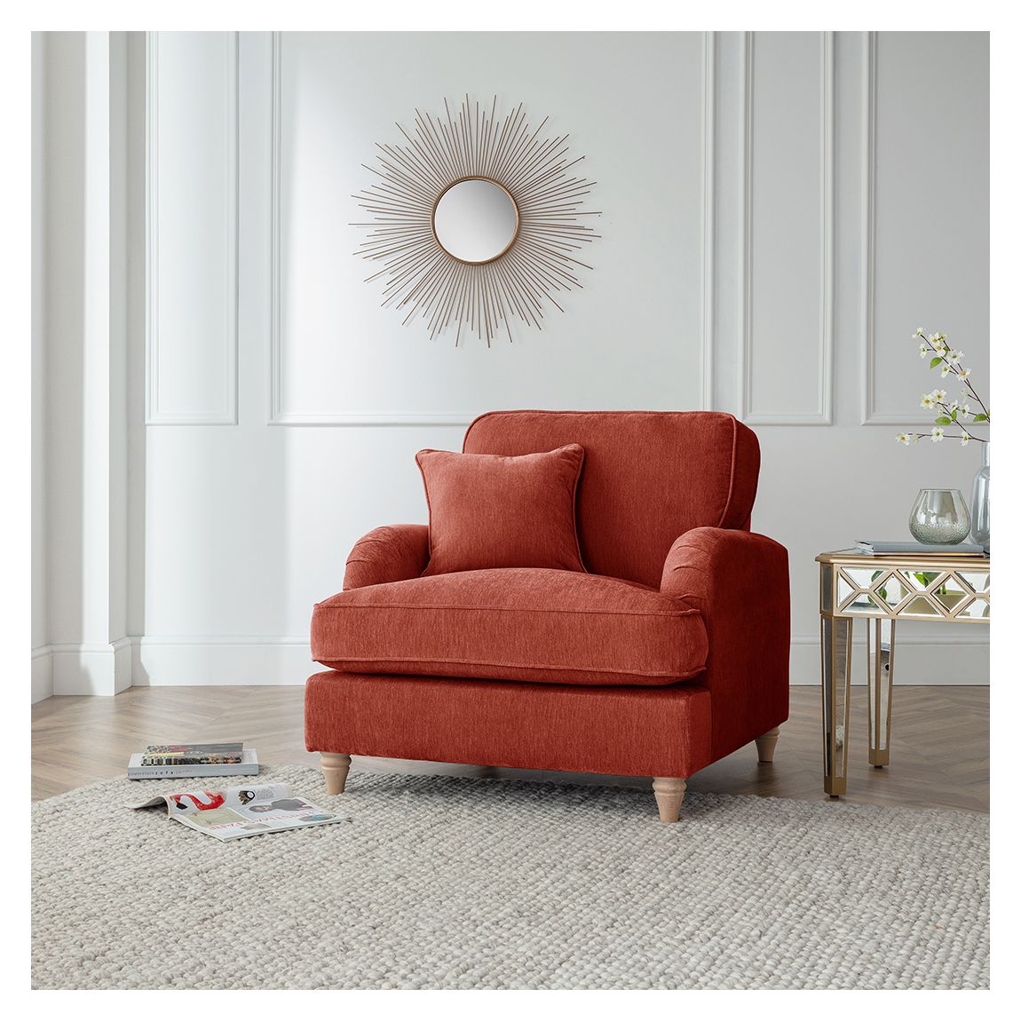 The Swift Armchair, Manhattan Apricot main product photo