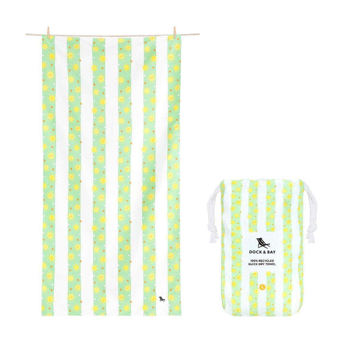 Quick Dry Large Beach Towel, Fun in the Sun main product photo