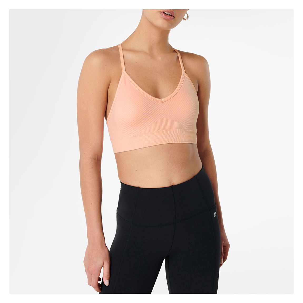 Sorbet Pink Mindful Seamless Yoga Bra main product photo