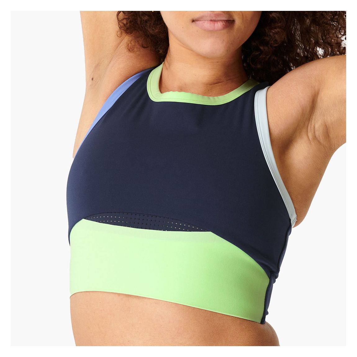Navy Blue Power Frame Workout Tank Top main product photo