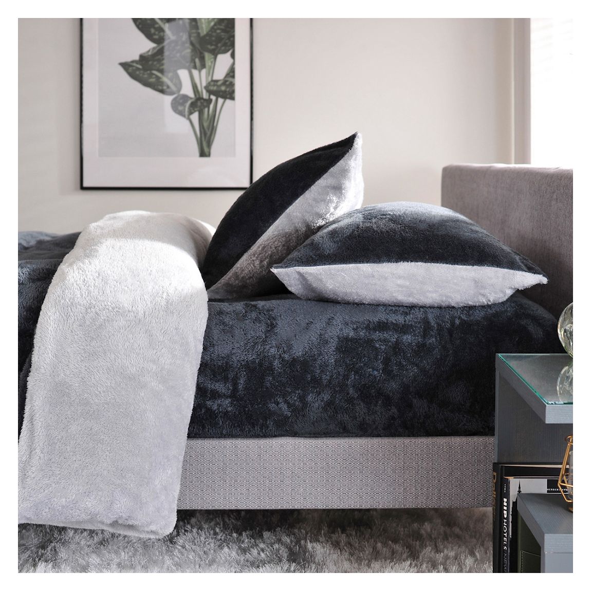 Teddington Single Fitted Sheet, Charcoal main product photo