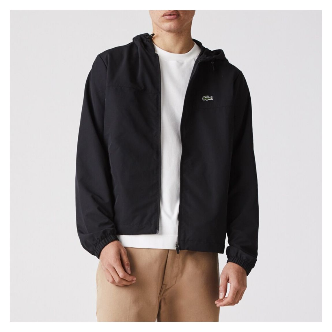 Black Hooded Zip Up Jacket main product photo