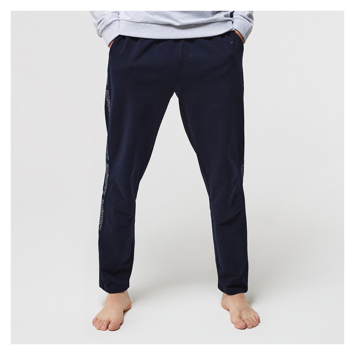 Navy Cotton Blend Straight Leg Joggers main product photo