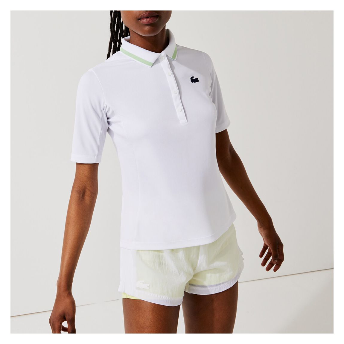 White Cotton Branded Polo Shirt main product photo