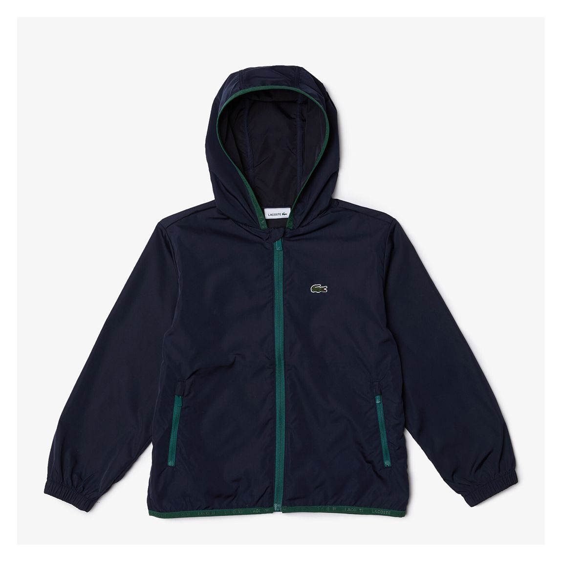 Kid Boy's Navy Contrast Trims Zipped Jacket main product photo