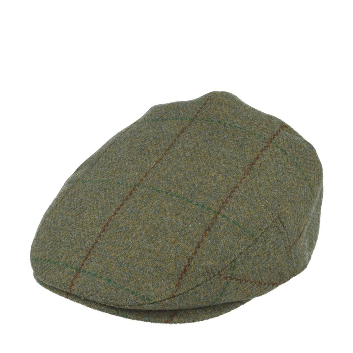 Unisex Green Wool Flat Cap main product photo