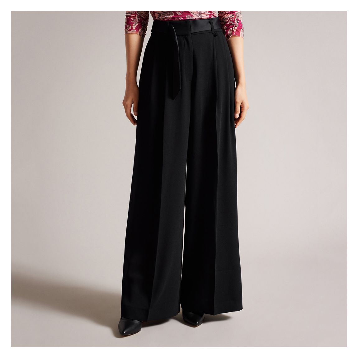 Black Eliziie Wide Leg Trouser main product photo