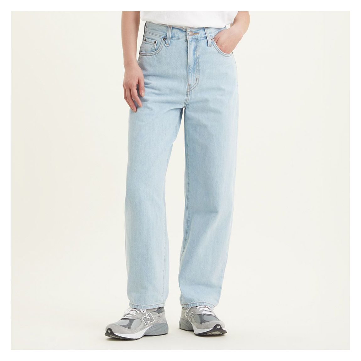 Light Blue Balloon Leg Jeans main product photo