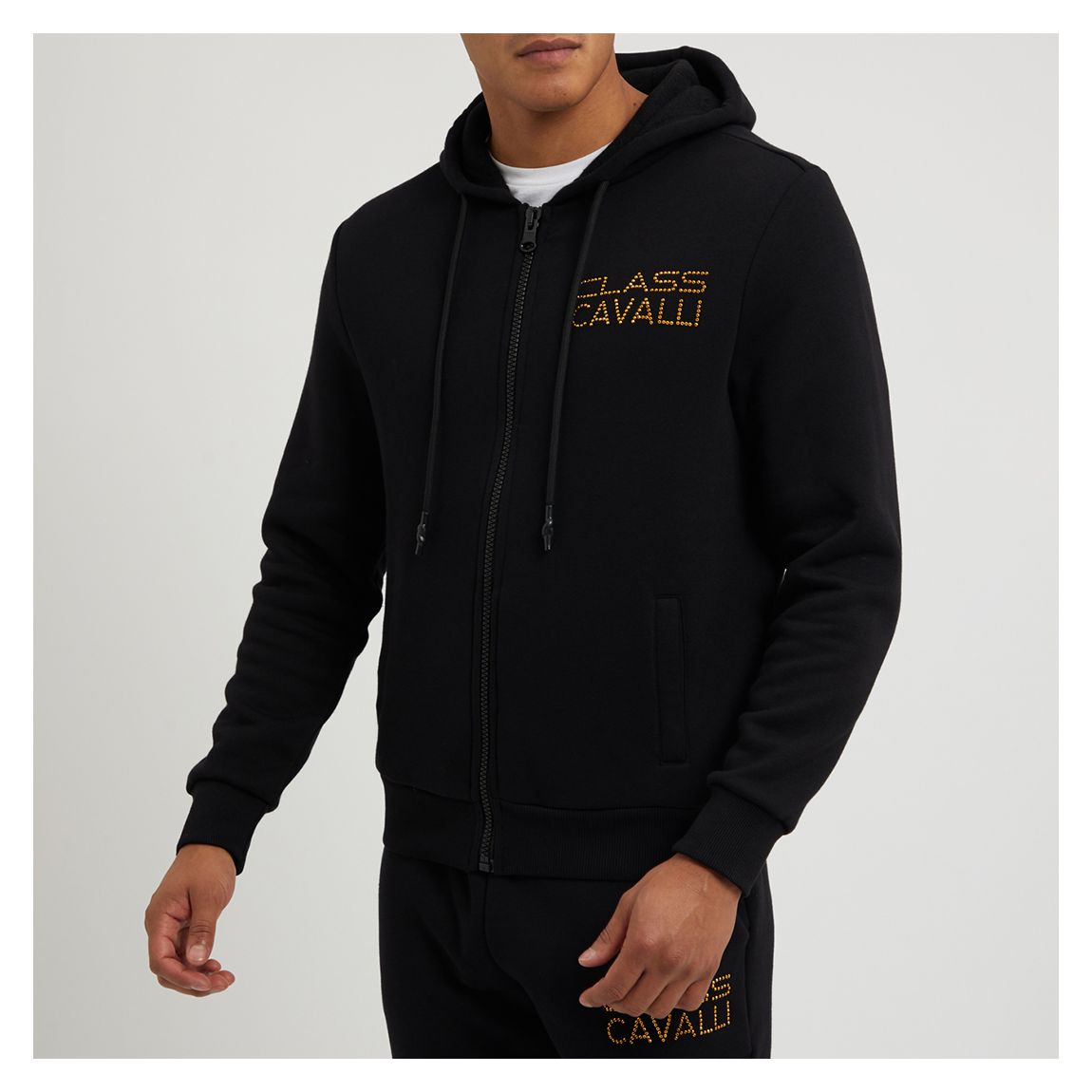 Black Logo Zipped Hoodie main product photo