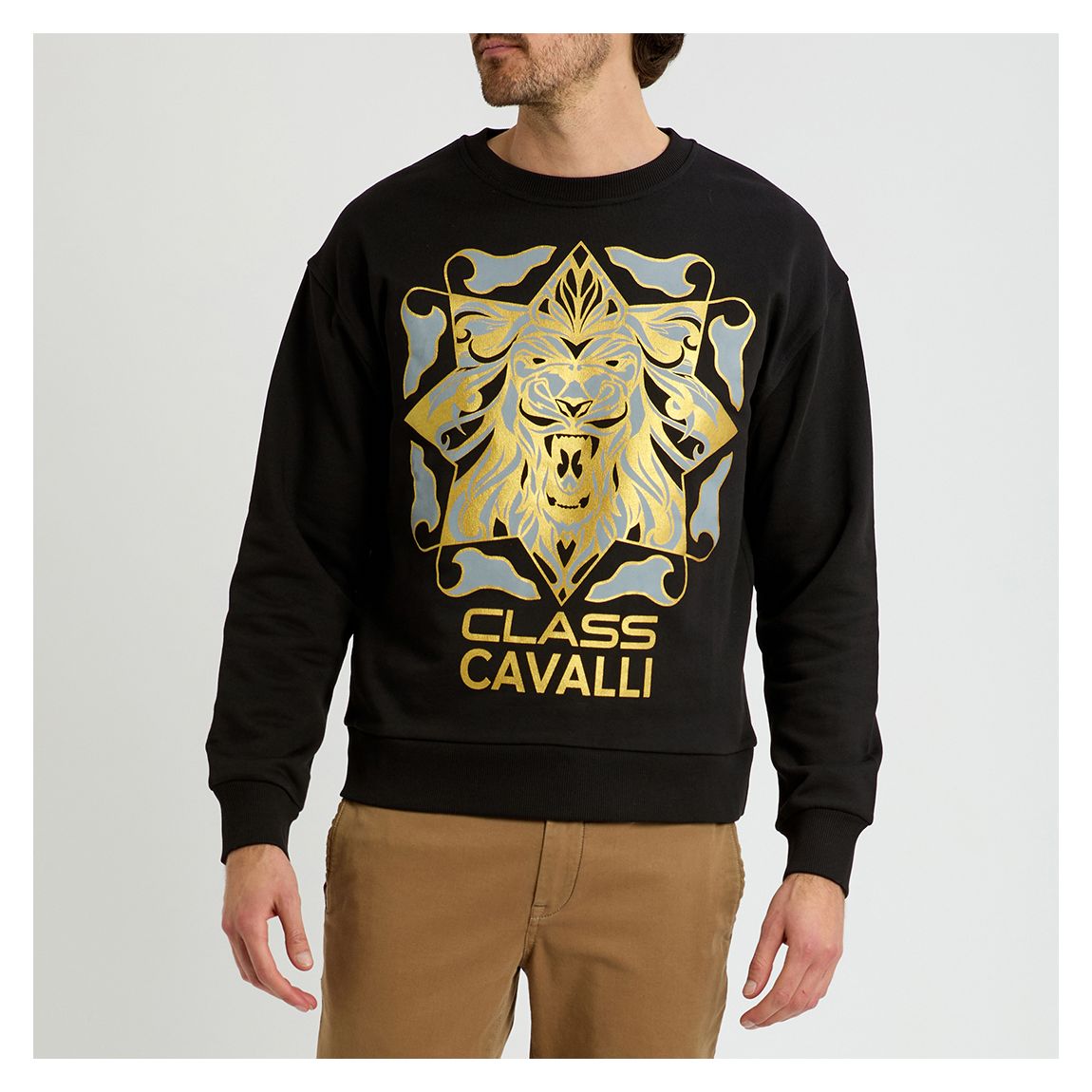 Black Chest Logo Cotton Sweatshirt main product photo