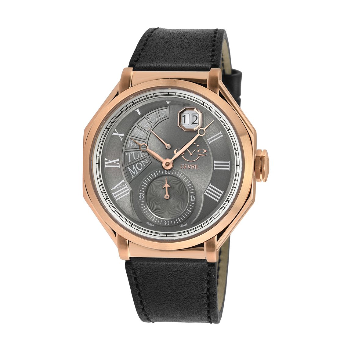 Men's Rose Gold/Black Gv2 Marchese Watch 44mm main product photo