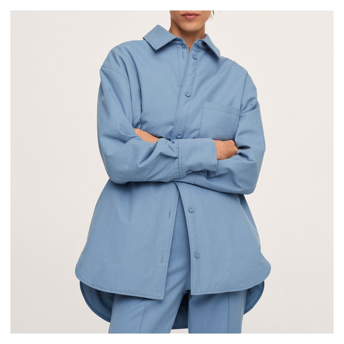 Blue Pocket Overshirt main product photo