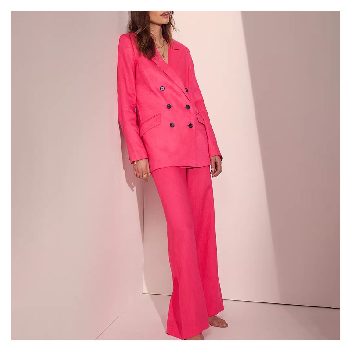 Pink Wide Leg Trousers main product photo