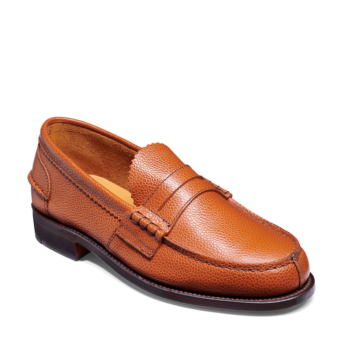 Brown Cherry Grain Loafers main product photo